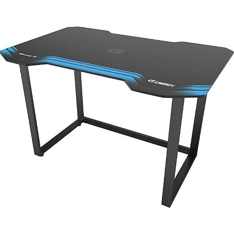 Mesa Gamer Fortrek HMG01, Preto e Azul, 120cm