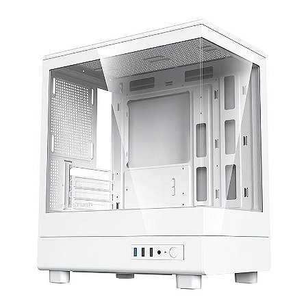 Gabinete Gamer Aigo Darkflash DB330M, Mid-Tower, Lateral de Vidro, Branco