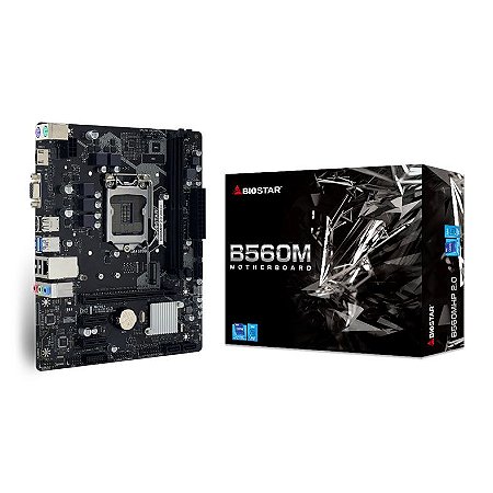 Placa Mãe Biostar B560M, LGA 1200, Micro ATX, DDR4