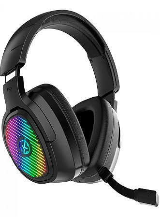 Headset Gamer Wireless Kalkan Ragnar, 2.4Hz/Bluetooth, Microfone destacável, Preto