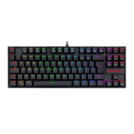 Teclado Gamer Mecânico Redragon Kumara Pro, RGB, Switch Magnético Red