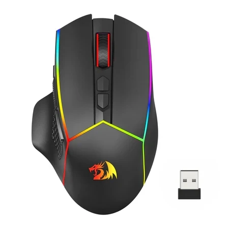 Mouse Gamer Redragon Axe Pro Wireless/Bluetooth RGB 8000DPI