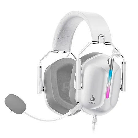 Headset Gamer Rise Mode G1 Special Edition, Rainbow, Branco