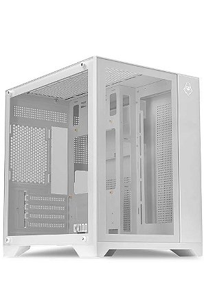 Gabinete Gamer CV100 Frontal E Lateral Em Vidro, Branco