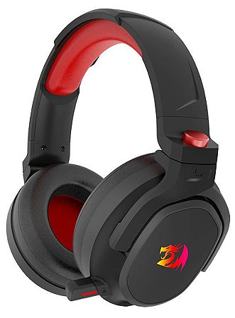 Headset Gamer Wireless Redragon Nomen Pro 3-Mode, RGB, Preto