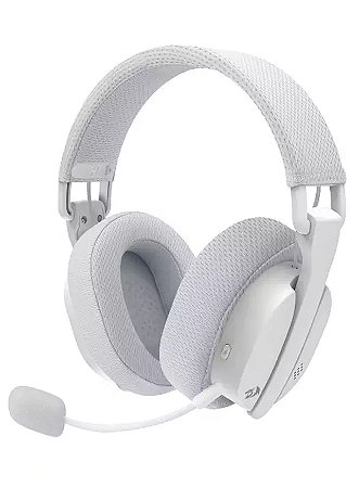 Headset Gamer Wireless Redragon Luce H888w, 2.4Hz/Bluetooth, Microfone destacável, Branco