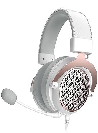 Headset Gamer Redragon Luna Open-Back, Branco