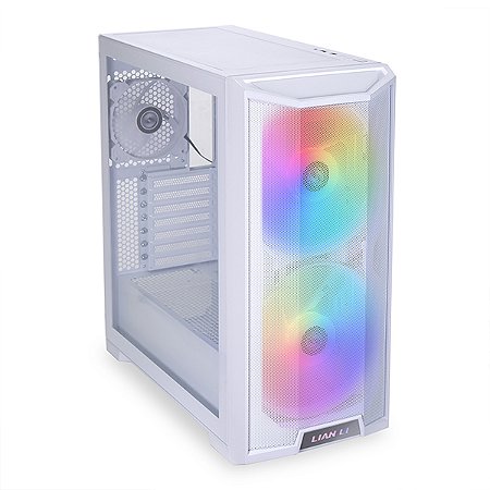 Gabinete Gamer Lian Li Lancool 215 X, RGB, Mid-Tower, Lateral De Vidro, Com 3 Fans, Branco