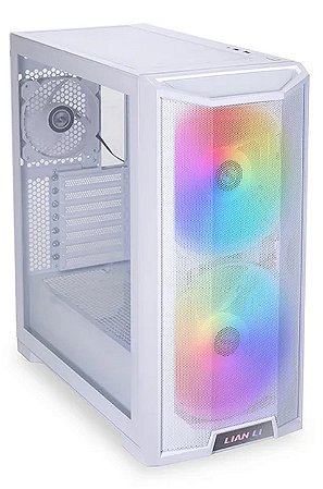 Gabinete Gamer Lian Li Lancool 215 X, C/ 3 Fans, Mid-Tower, Lateral De Vidro, Branco