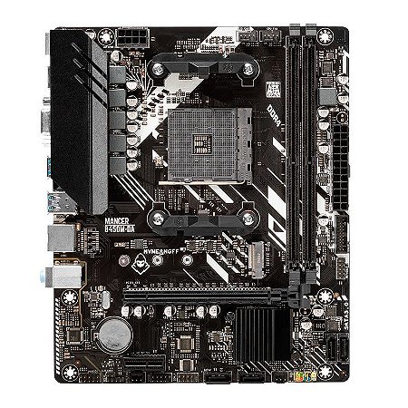 Placa Mãe B450M-DA, Chipset B450, AMD AM4, mATX, DDR4