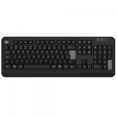 Teclado Wireles PCYEs Comfort, Preto, ABNT2