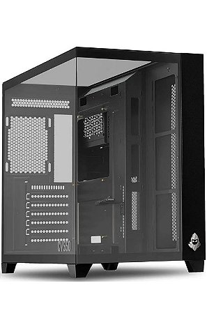 Gabinete Gamer CV550 Frontal E Lateral Em Vidro, Preto