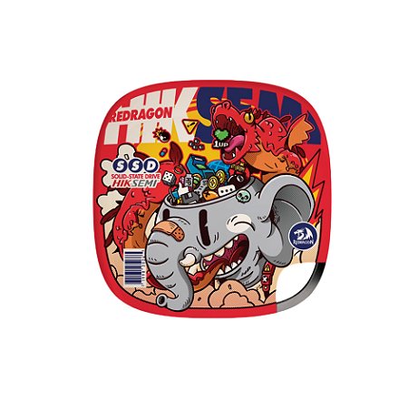 SSD Portatil Hiksemi Redragon Memória de Elefante, 512gb, USB 3.0