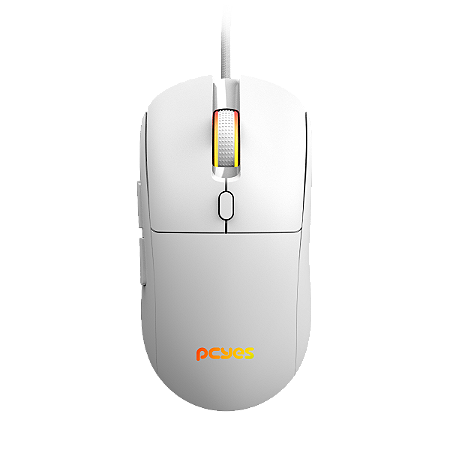 Mouse Gamer PCYes Basaran White Ghost, 6 Botões, 12400DPI
