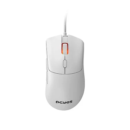 Mouse Gamer PCYes Hydrus White Ghost, 6 Botões, 12400DPI