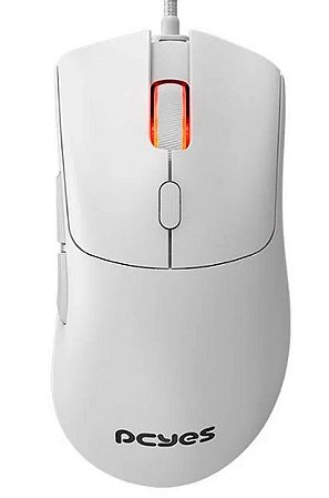Mouse Gamer PCYes Hydrus White Ghost, 6 Botões, 12400DPI