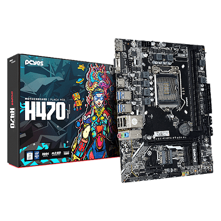 Placa Mãe PCyes H470, LGA 1200, DDR4