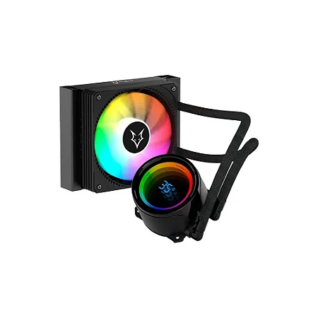 Water Cooler Glacier, ARGB, 120mm, AMD e Intel, Preto