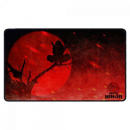 Mousepad Gamer Ninja 40 x 30cm, MP142A, Vermelho