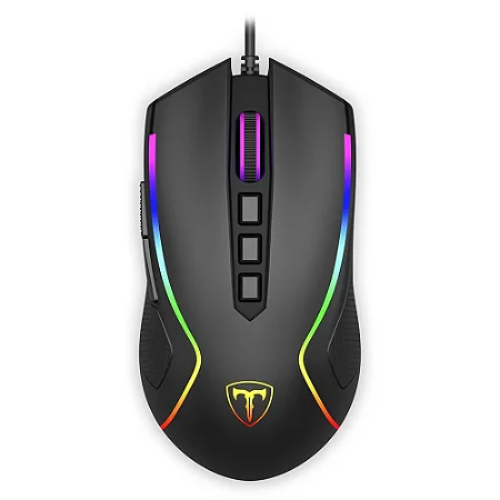 Mouse Gamer T-Dagger Darkangel, RGB, 8 Botões, 10000DPI