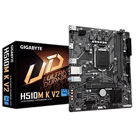 Placa Mãe Gigabyte H510M K V2, LGA 1200, DDR4