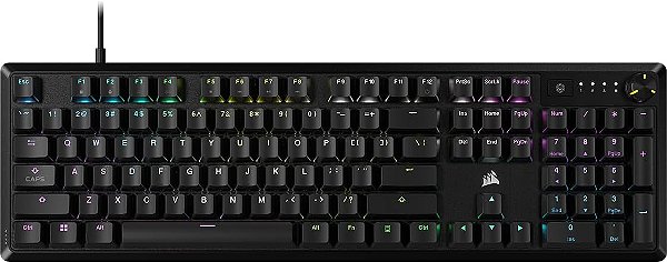 Teclado Gamer Mecânico Corsair K70 Core, RGB, Switch Corsair MLX Red