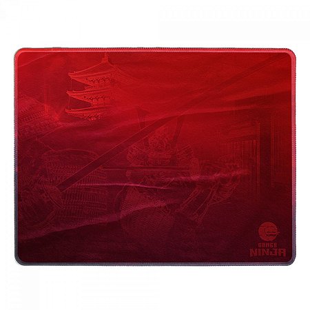 Mousepad Gamer Ninja Kojiro 40 x 30cm, MP142C, Vermelho