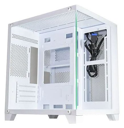 Gabinete Gamer Kmex White III CG-W305, Mid-Tower, Lateral De Vidro,  Branco