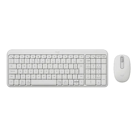Kit Teclado + Mouse Logitech MK250 Bluetooth ABNT2, Branco