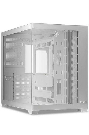 Gabinete Gamer CV500 Frontal E Lateral Em Vidro, Branco