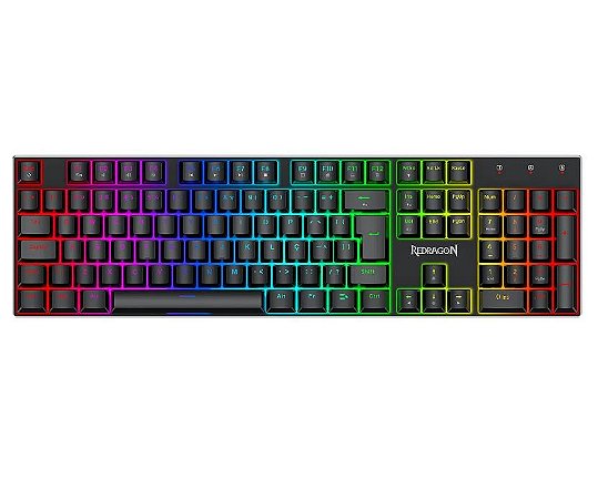 Teclado Gamer Mecânico Redragon Dharma Magnetic, Magnético, RGB, ABNT2, 8K Rapid Trigger, Case em Alumínio