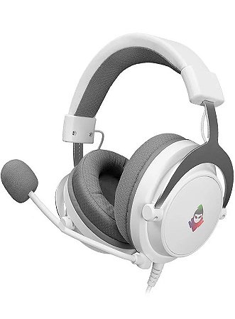 Headset Gamer Mancer Aura, RBW, P2, Branco