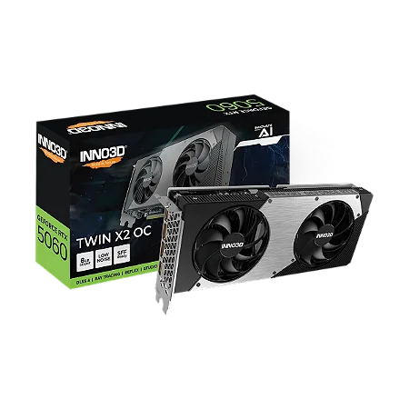 Placa de Vídeo Inno3D Twin X2 OC Geforce RTX 5060 8Gb Gddr7