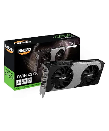 Placa de Vídeo Inno3D Twin X2 OC Geforce RTX 5060Ti 8Gb Gddr7