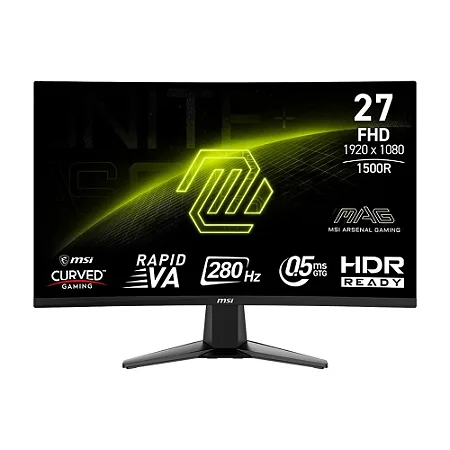 Monitor Gamer MSI MAG 27", 280hz, 0.5ms, Curvo, VA,  Full Hd, 276CXF