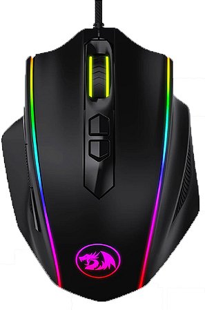 Mouse Gamer Redragon Vampire, RGB, 10000DPI, 8 botões programáveis, Preto