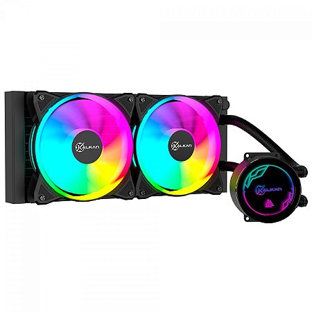 Water Cooler Kalkan Iota V2, Rainbow, 240mm, Preto