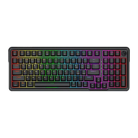 Teclado Gamer Mecânico Redragon Eisa Pro Wireless/Bluetooth, RGB, Switch Brown