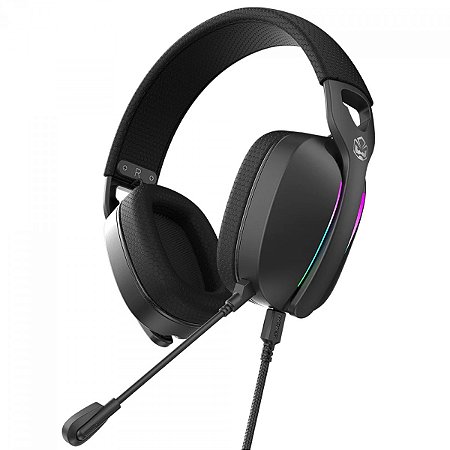 Headset Gamer PCYes Nowy Black Vulcan, USB, Preto