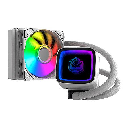 Water Cooler PCYes Tundra White Ghost, ARGB, 120mm, AMD e Intel, Branco