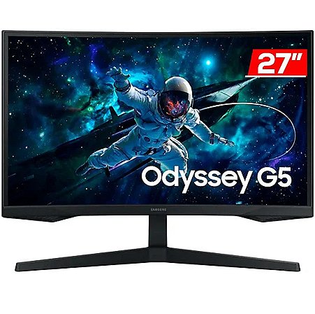 Monitor Gamer Samsung Odyssey G5 27" QHD(2K), Curvo, 165Hz, 1ms, VA, LS27CG552ELMZD