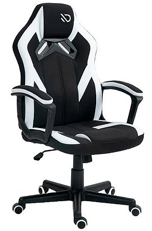 Cadeira Gamer Duex Spectrum DX9025BKW, Tecido, Preto/Branco
