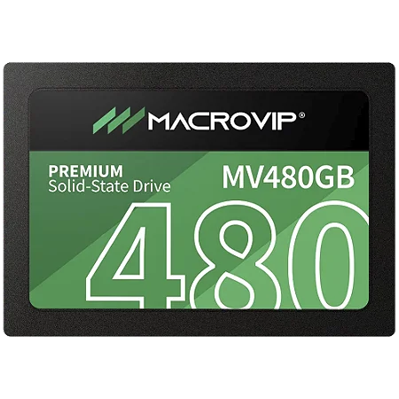 SSD Macrovip 480GB, SATA III, Leitura 520MB/s, Gravação 450MB/s