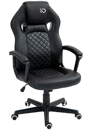 Cadeira Gamer Duex Vortex DX9026BK, Tecido, Preto