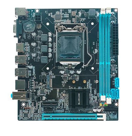 Placa Mãe Bluecase BMBB75 LGA1155, DDR3, M.2, Suporta Módulo TPM, BMBB75-G3HGU-M2 REV 3.0
