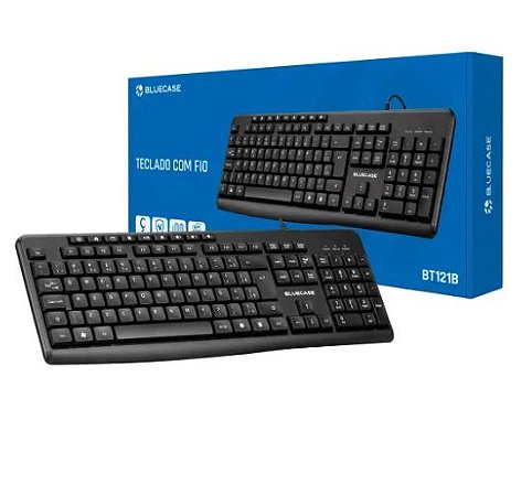 Teclado Bluecase Usb Multimidia Bt121b - Preto