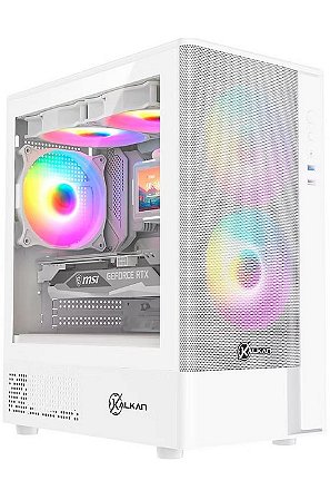 Gabinete Kalkan Avalon Pro V2, Lateral Vidro Temperado, Branco