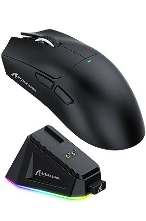 Mouse Gamer Attack Shark X11 Wireless/Bluetooth, Preto, 22000DPI
