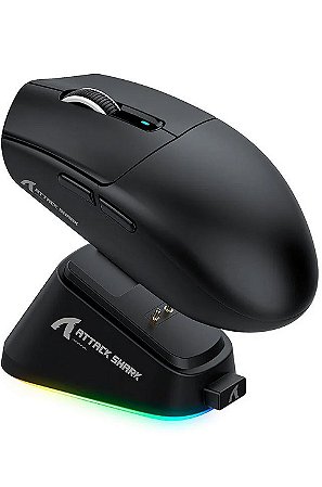 Mouse Gamer Attack Shark G3PRO Wireless/Bluetooth, Preto, 25000DPI