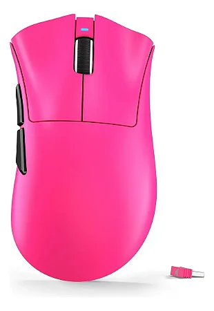 Mouse Gamer Attack Shark V3 Wireless/Bluetooth, Rosa, Tri-Mode